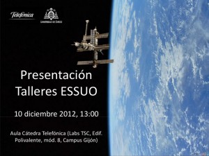 cartel de la presentación de los talleres ESSUO